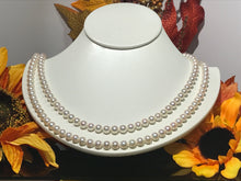 Load image into Gallery viewer, LADIES DOUBLE STRAND PEARL NECKLACE, 24&quot; LONG
