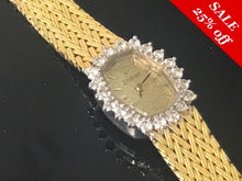 Load image into Gallery viewer, 14 K.T. YELLOW GOLD LADIES ANTIQUE/ ESTATE GOLD &amp; DIAMOND WATCH
