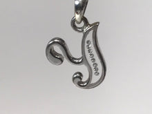 Load image into Gallery viewer, 18 K.T. WHITE GOLD LADIES DIAMOND &amp; GLASS INITIAL &quot;Y&quot; CHARM
