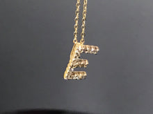 Load image into Gallery viewer, 14 K.T. YELLOW GOLD LADIES DIAMOND INITIAL CHARM &quot;E&quot;
