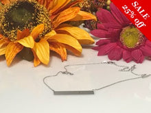 Load image into Gallery viewer, 14 K.T. WHITE GOLD LADIES BAR DESIGN NECKLACE
