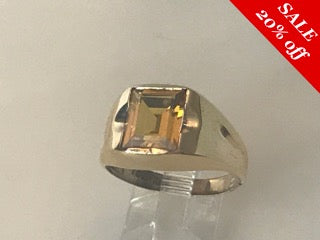 10 K.T. YELLOW GOLD MENS ANTIQUE/ ESTATE JEWELRY RING