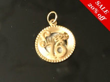 Load image into Gallery viewer, 14 K.T. YELLOW GOLD LADIES CHARM SWEET 16 ROUND SHAPE
