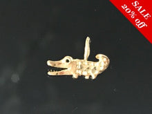 Load image into Gallery viewer, 14 K.T. YELLOW GOLD LADIES CHARM ALLIGATOR DIAMOND CUT
