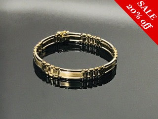 14 K.T. Men's Two/Tone Rolex Design Bracelet