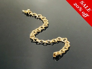 14 K.T. Yellow Gold Ladies Charm Bracelet