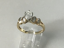 Load image into Gallery viewer, 14 K.T. YELLOW GOLD LADIES DIAMOND ENGAGEMENT RING
