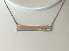 Load image into Gallery viewer, 14 K.T. WHITE GOLD LADIES BAR DESIGN NECKLACE
