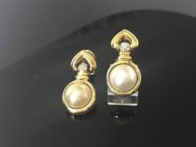 Load image into Gallery viewer, 18 K.T. YELLOW GOLD LADIES MAVE PEARL &amp; DIAMOND EARRINGS
