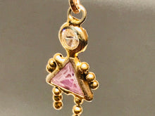 Load image into Gallery viewer, 14 K.T. YELLOW GOLD GIRL CHARM W/ AMETHYST STONE
